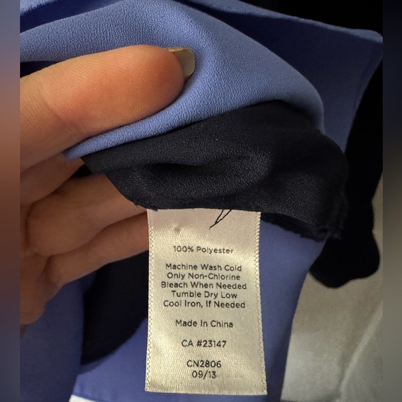 Talbots Color block Long Sleeve Blouse - Picture 5 of 5